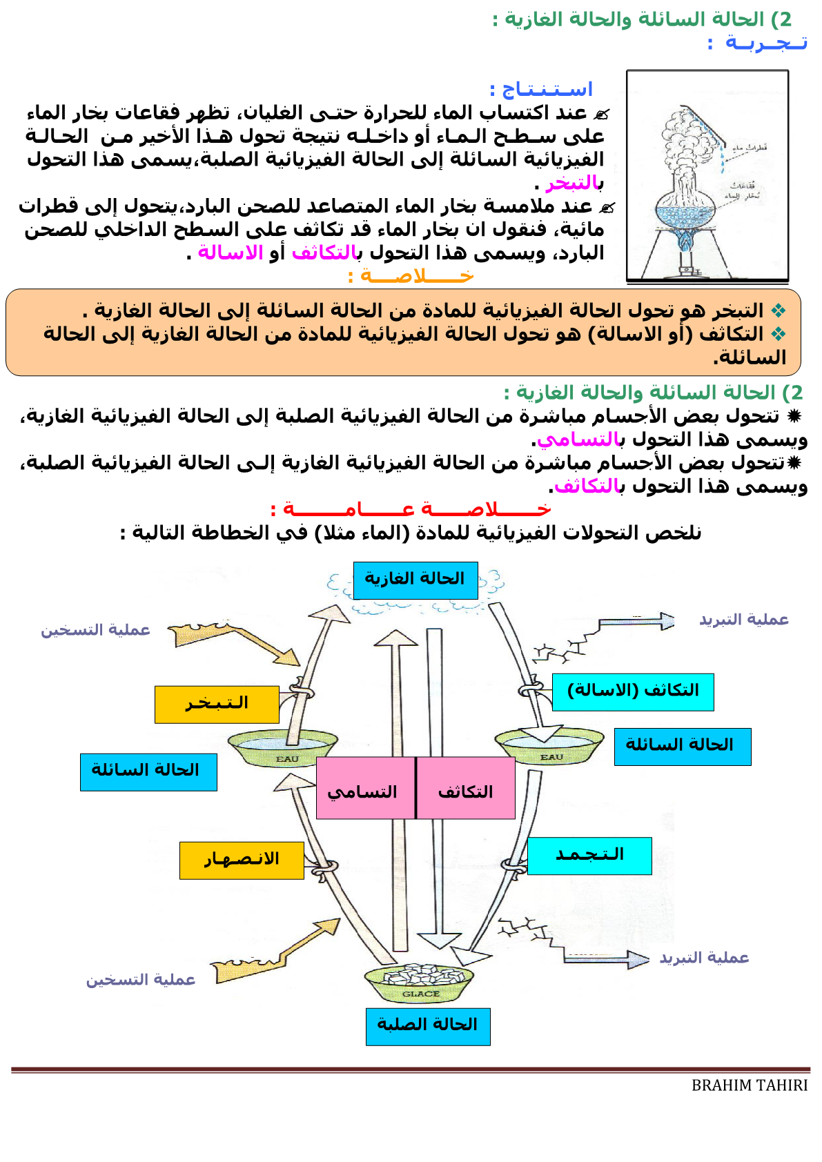 الاشتعال يُعد من الخصائص الفيزيائية للمادة